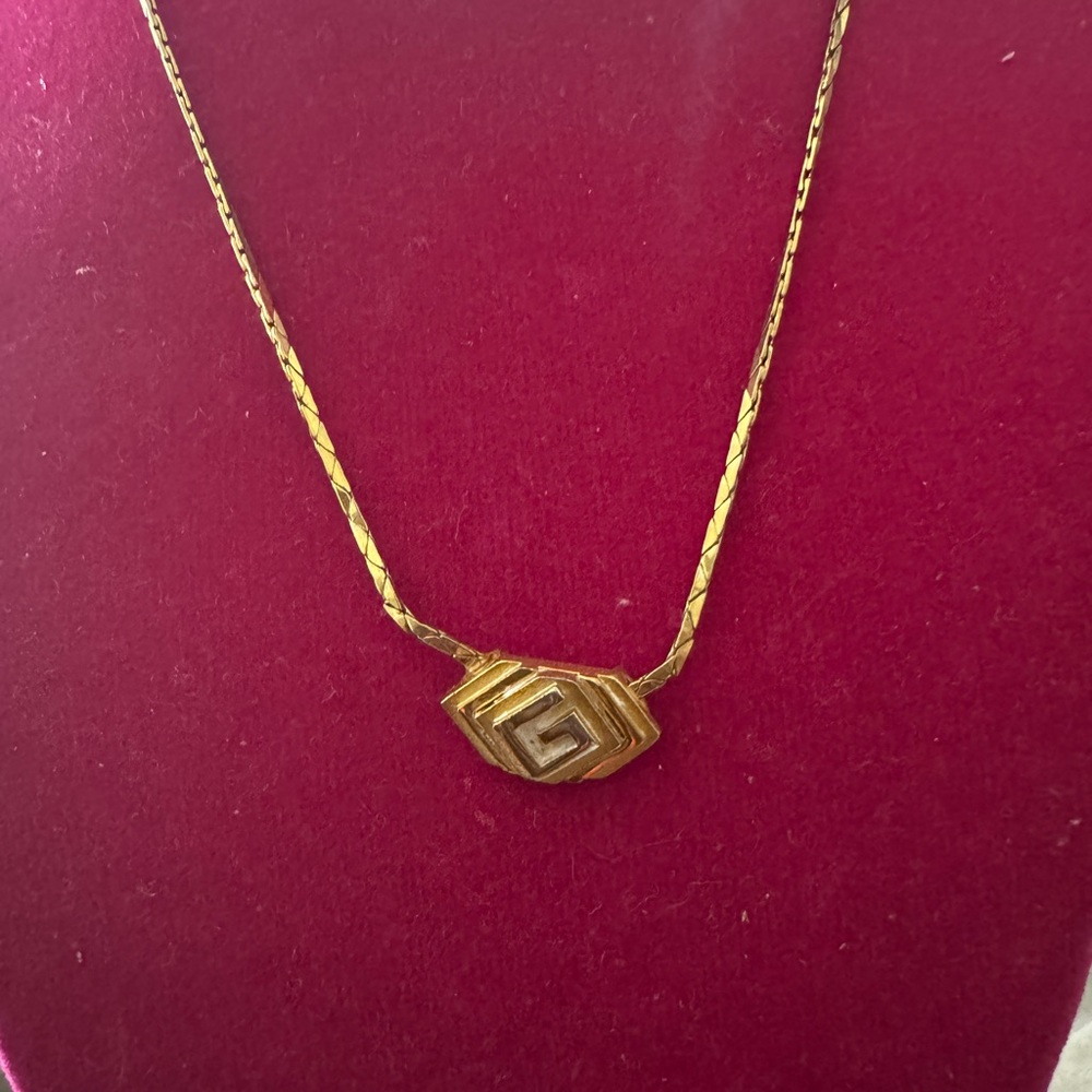 Givenchy Gold Geometric Necklace